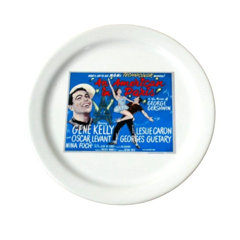 Set Of 4 Pottery Barn TCM Archives Movie Poster Plates Casablanca King Kong Sing - Picture 9 of 10